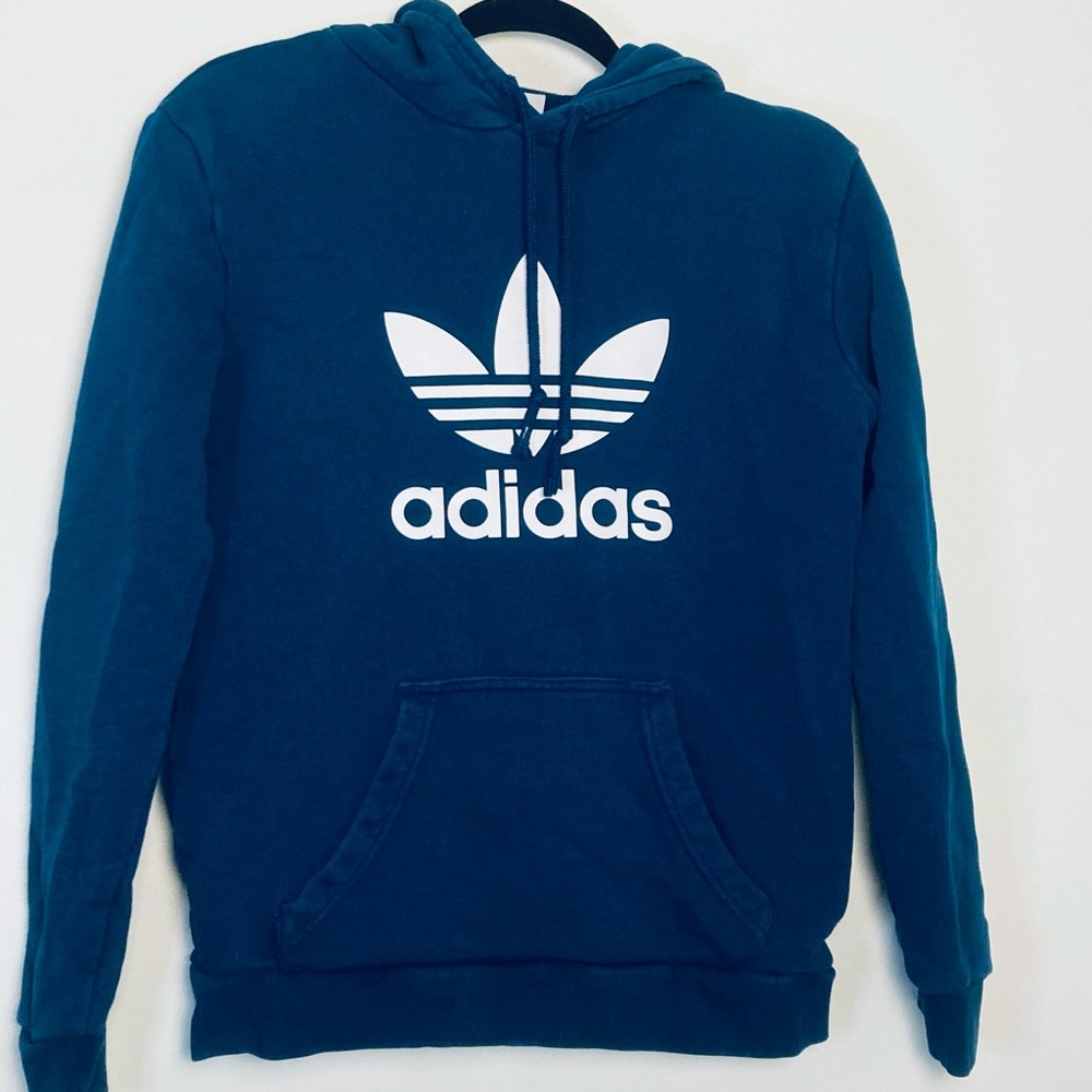 GENTLY WORN ADIDAS WOMENS HOODIE SWEATSHIRT SIZE XS